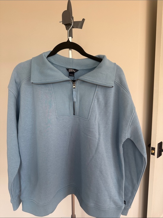 Eddie Bauer Tops - NWT Eddie Bauer Women’s Sky Blue Half-Zip Pullover Sweater